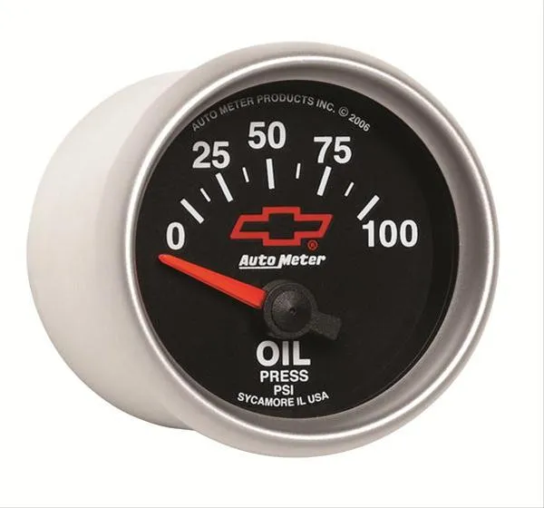 AutoMeter Sport-Comp II Chevy Red Bowtie Analog Gauges 3627-00406