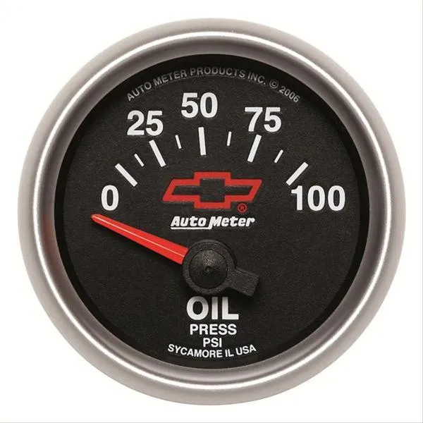 AutoMeter Sport-Comp II Chevy Red Bowtie Analog Gauges 3627-00406