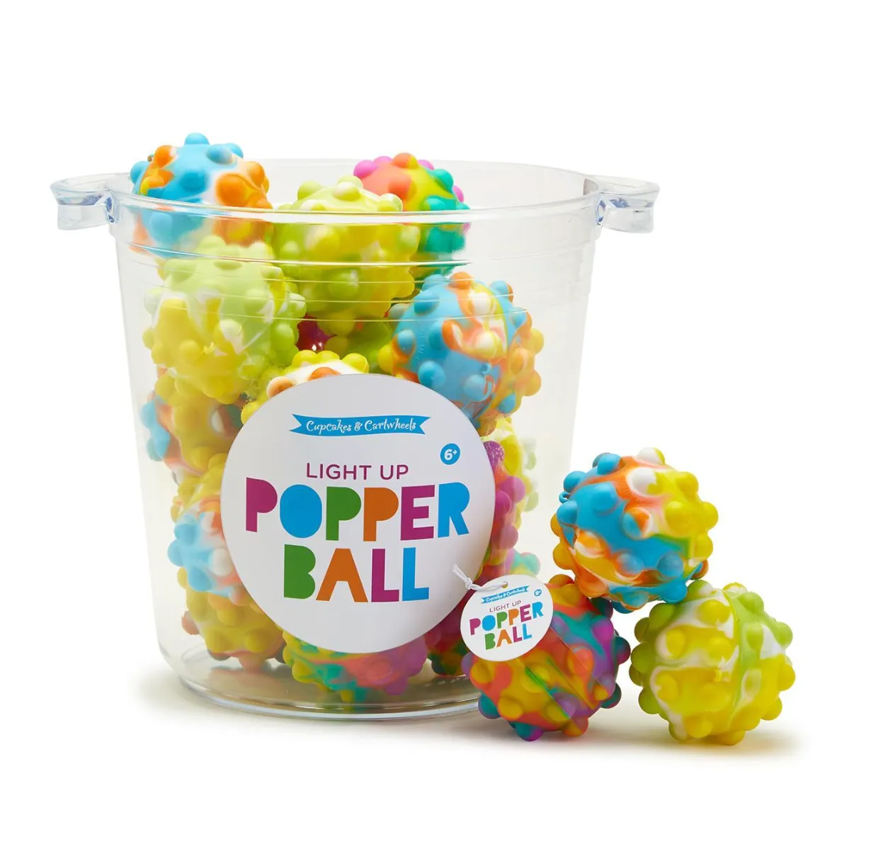 LED BUBBLE POP BOUNCING BALL - 3 Styles